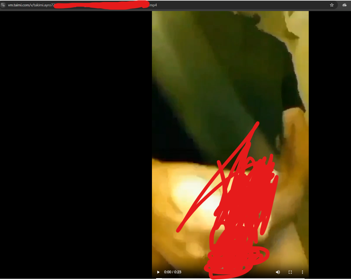 Proof of accessing another user's private video